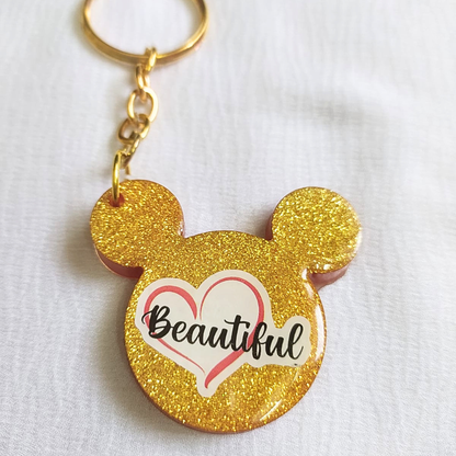 Mickey Mouse Resin Keychain