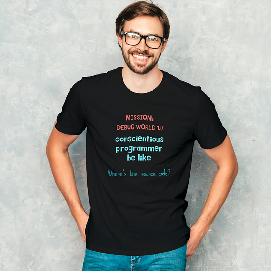 Mission Debug World - Men's T Shirt