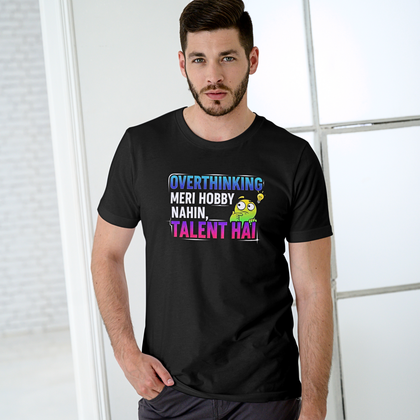 Overthinking Meri Hobby Nahin, Talent Hai - Men's T Shirt