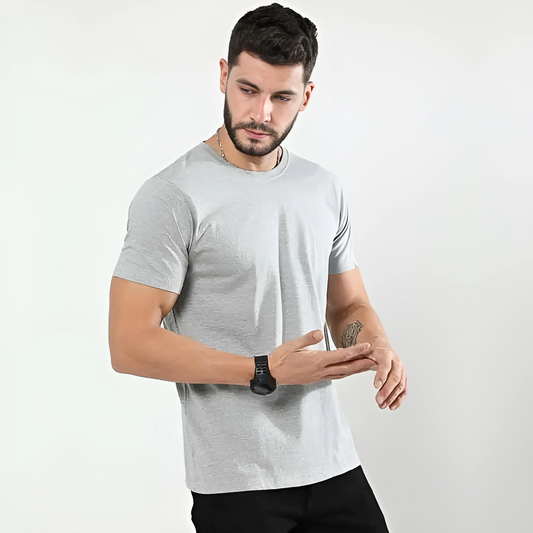 Men's Plain Regular T Shirt