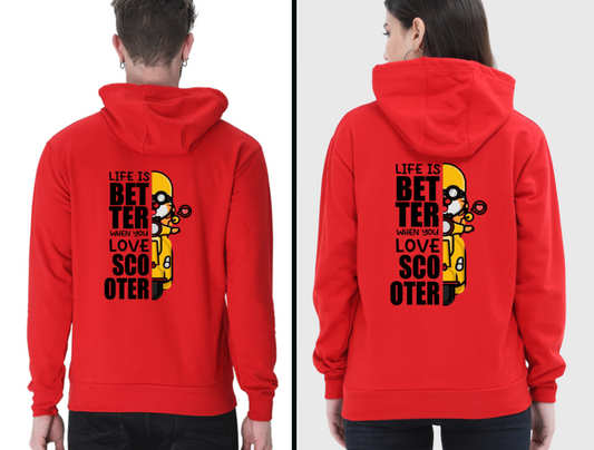 Life Is Better When You Love Scooter - Unisex Hoodie