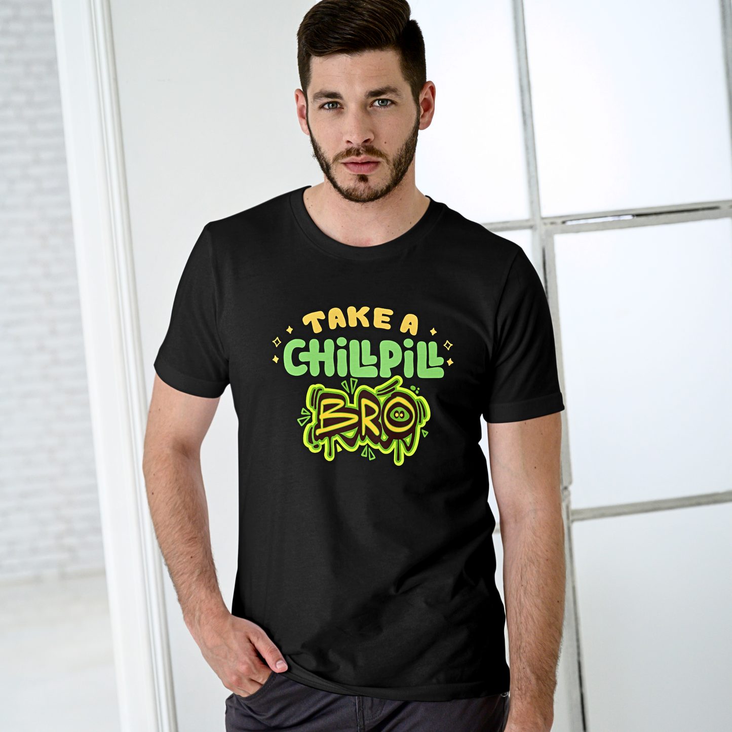 Take A Chill Pill Bro - Men's T Shirt