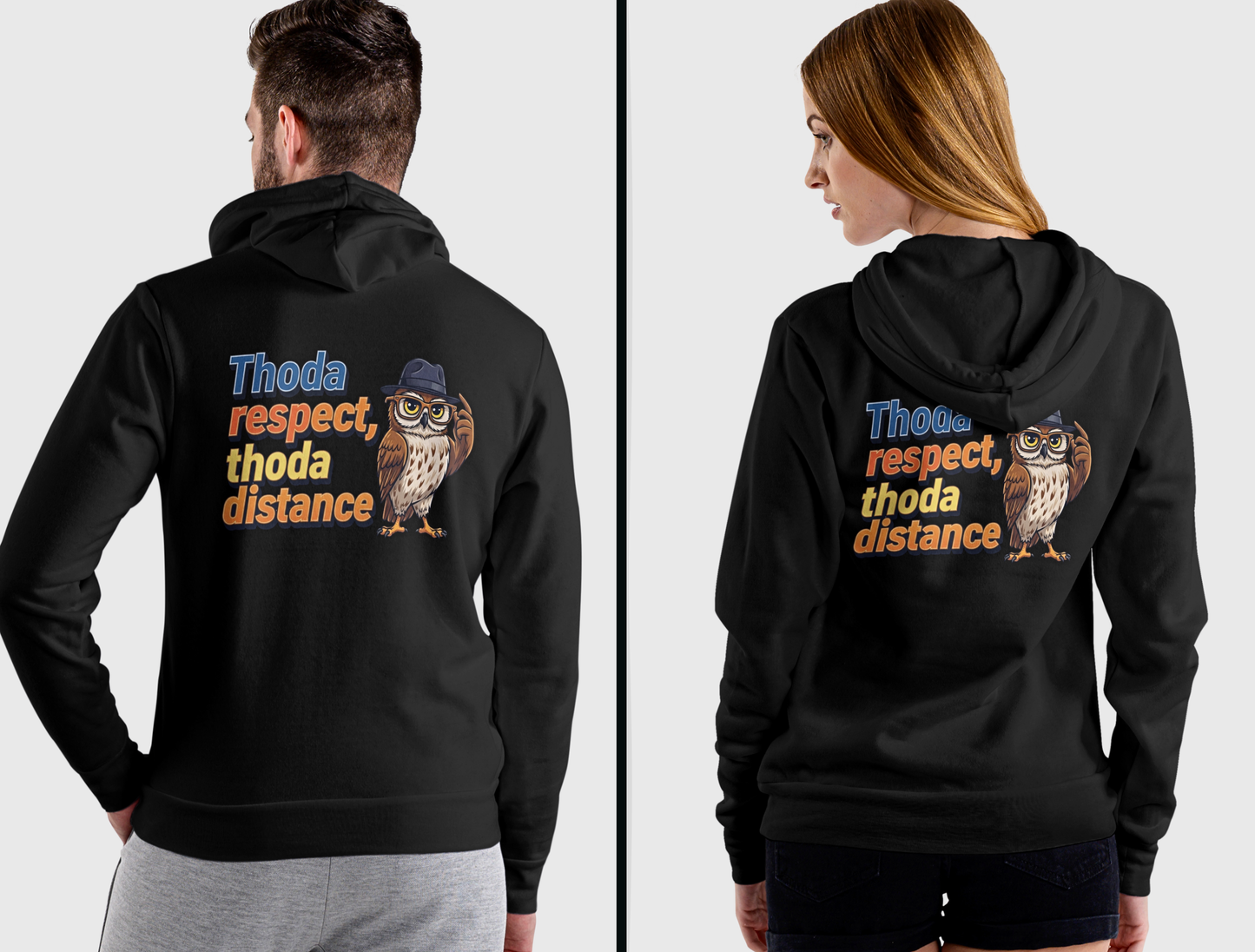 Thoda Respect Thoda Distance - Unisex Zipped Hoodie