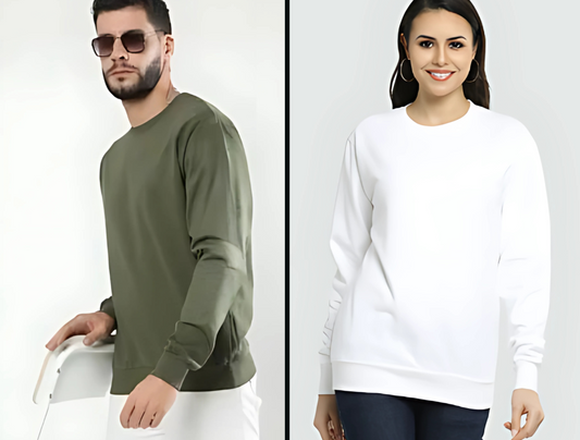 Unisex Plain Sweatshirt