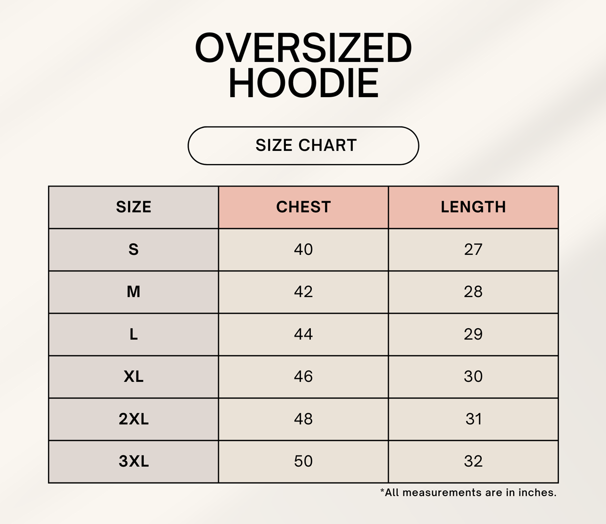 Unisex Plain Oversized Hoodie