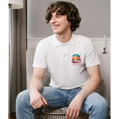 Vintage Wheels Modern Thrills - Men's Polo  Shirt