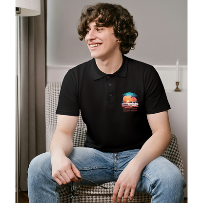 Vintage Wheels Modern Thrills - Men's Polo  Shirt