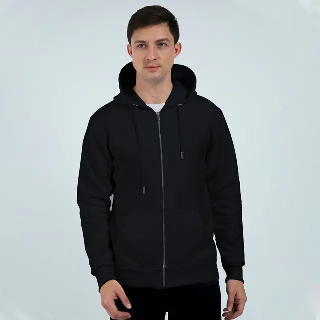 Black Dragon Silhouette - Men's Zipped Hoodie