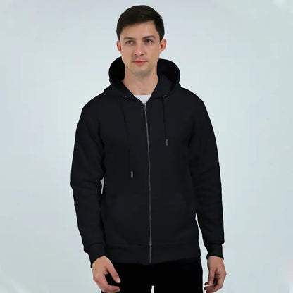 Black Dragon Silhouette - Men's Zipped Hoodie
